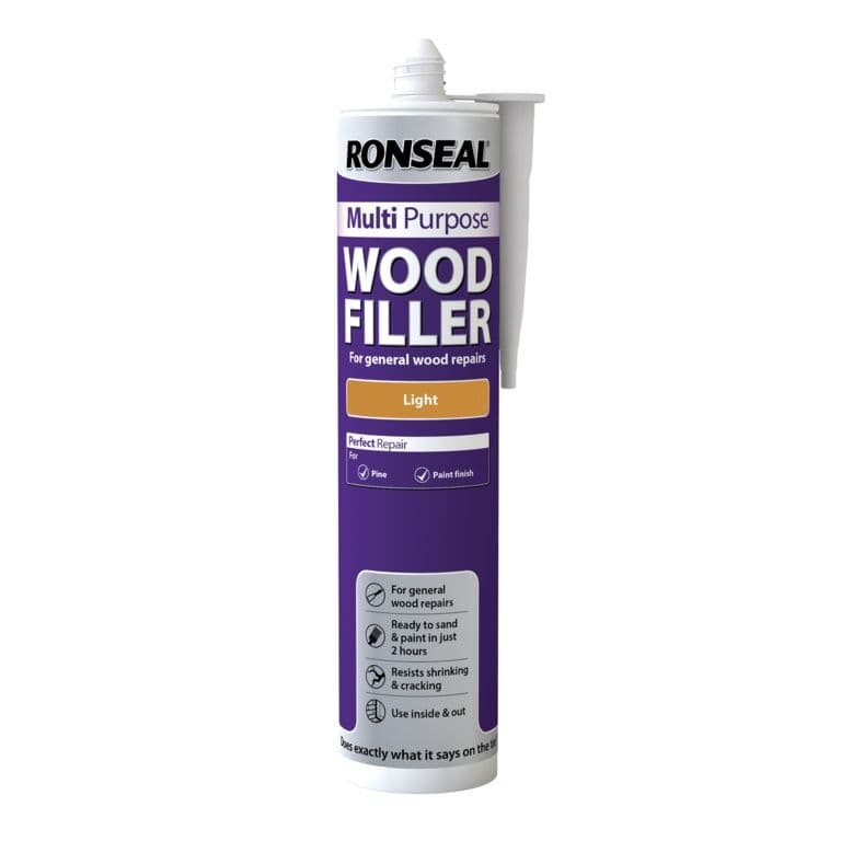 Ronseal Multi Purpose Wood Filler Cartridge 310ml - Light