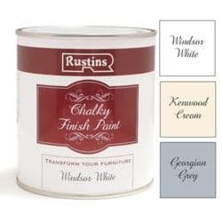 Rustins Chalky Finish 500ml - Georgian Grey