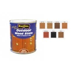 Rustins Quick Dry Outdoor Woodstain 250ml - Satin Mahogany