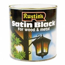 Rustins Quick Dry Satin Black - 1L