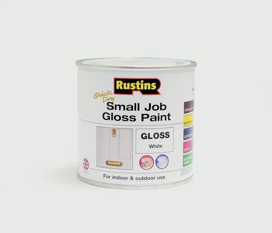 Rustins Quick Dry Small Job Gloss 250ml - White