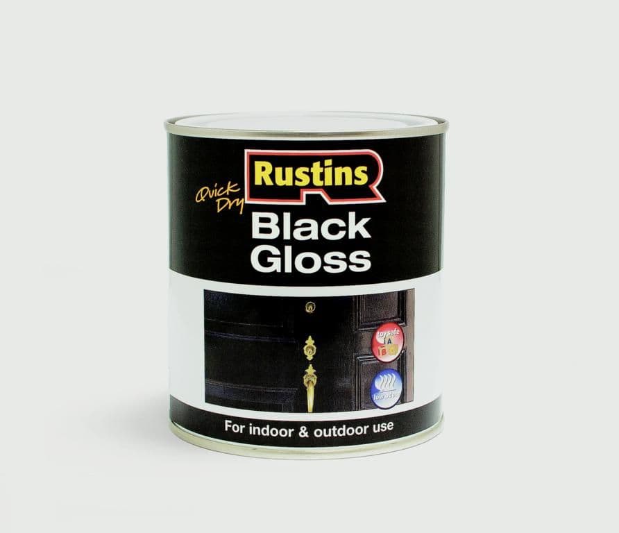 Rustins Quick Drying Black Gloss - 1L
