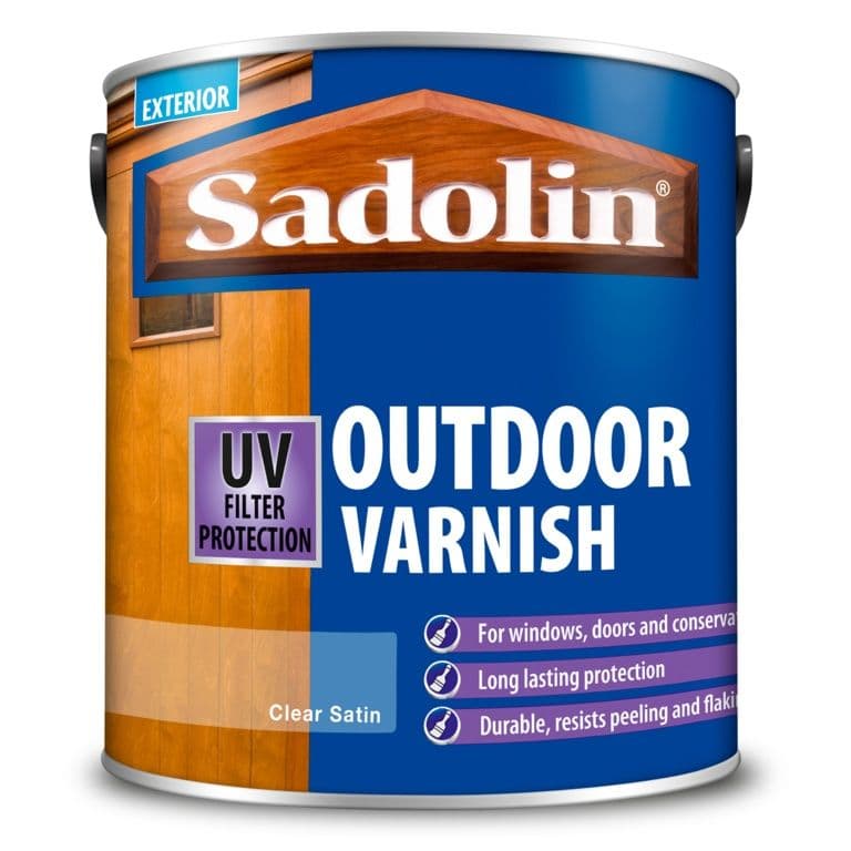 Sadolin Outdoor Varnish Satin Clear - 2.5L