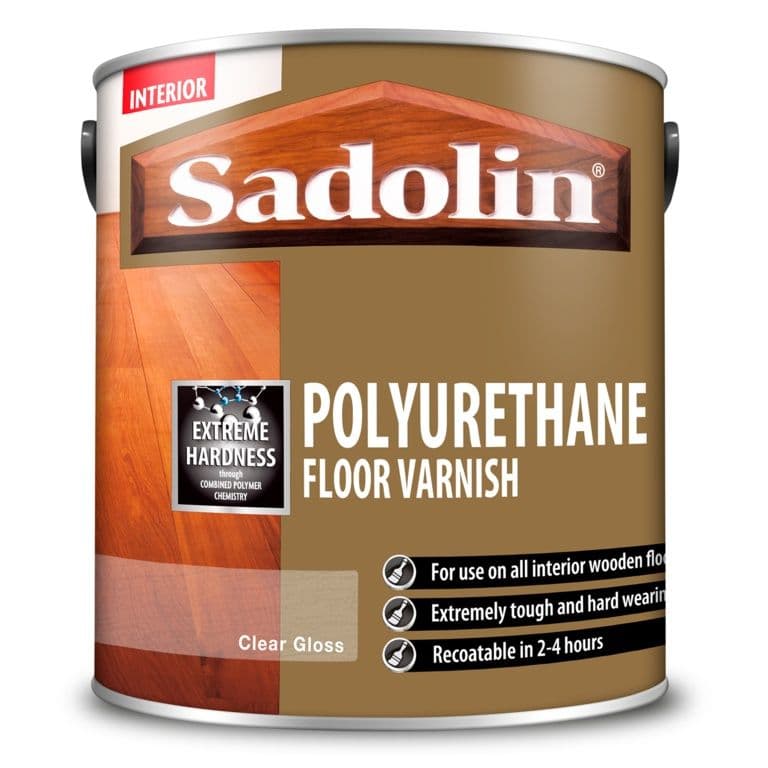 Sadolin Poly Floor Varnish Clear Gloss - 2.5L