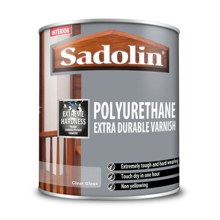 Sadolin Polyurethane Extra Durable Varnish Clear Gloss - 1L