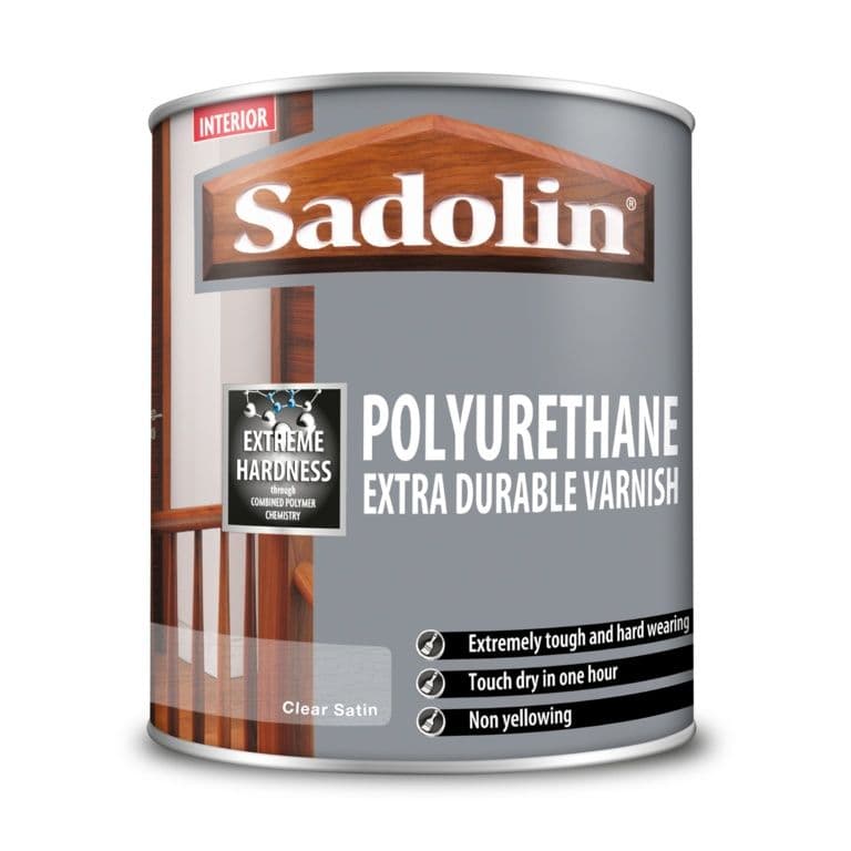 Sadolin Polyurethane Extra Durable Varnish Clear Satin - 1L