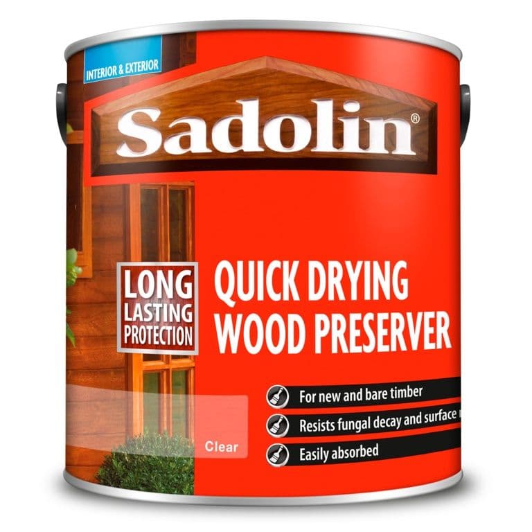 Sadolin Quick Drying Wood Preserver Clear - 2.5L