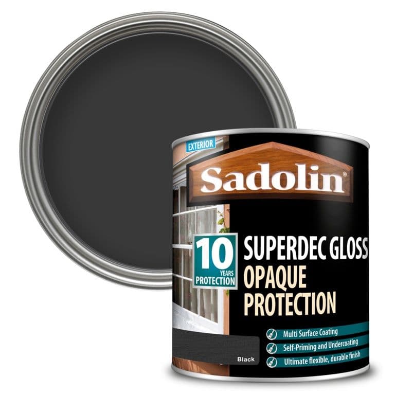 Sadolin Superdec Gloss 1L - Black