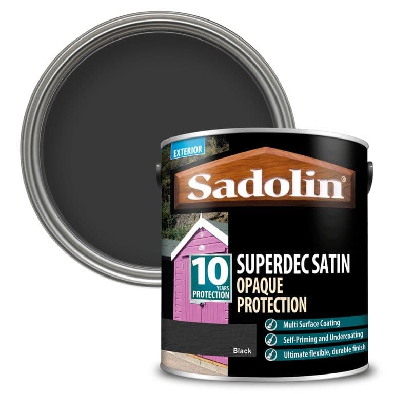 Sadolin Superdec Satin 2.5L - Black