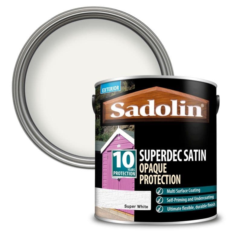 Sadolin Superdec Satin 2.5L - Super White