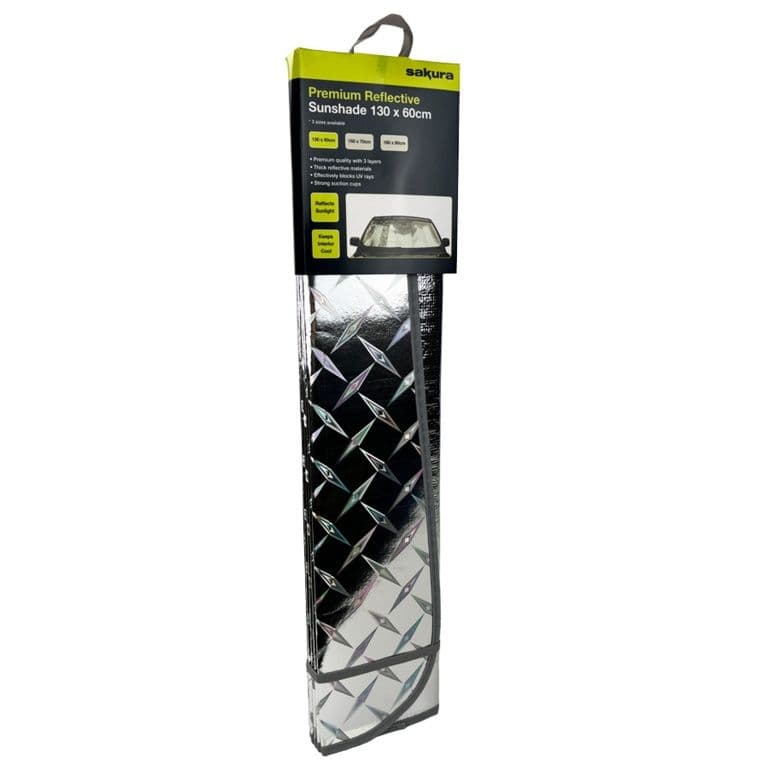 Sakura Premium Reflective Sunshade - 130 x 60cm