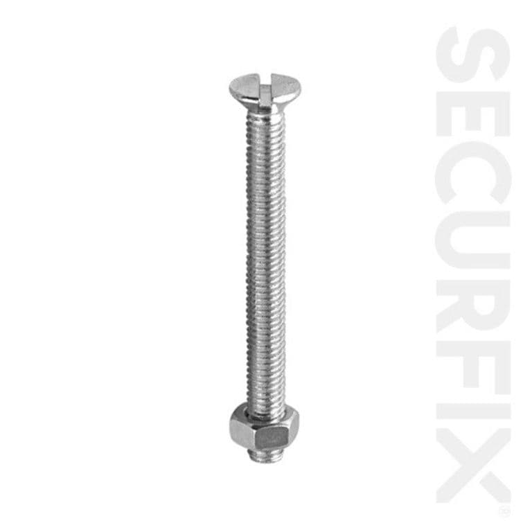 Securfix Csk Machine Screw Zinc Plated M4X40mm - 100 Pack