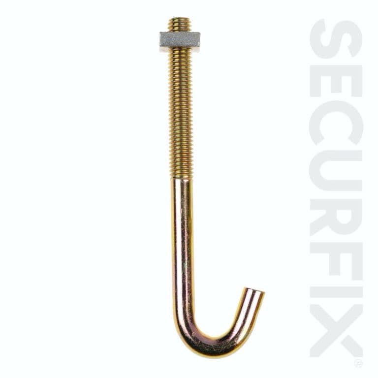 Securfix Hook Bolt M8X100mm - 5 Pack