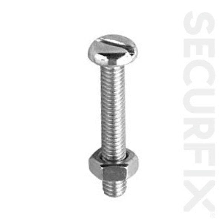Securfix Pan Head Mach.Screw Zinc Plated M4X12 - 200 Pack