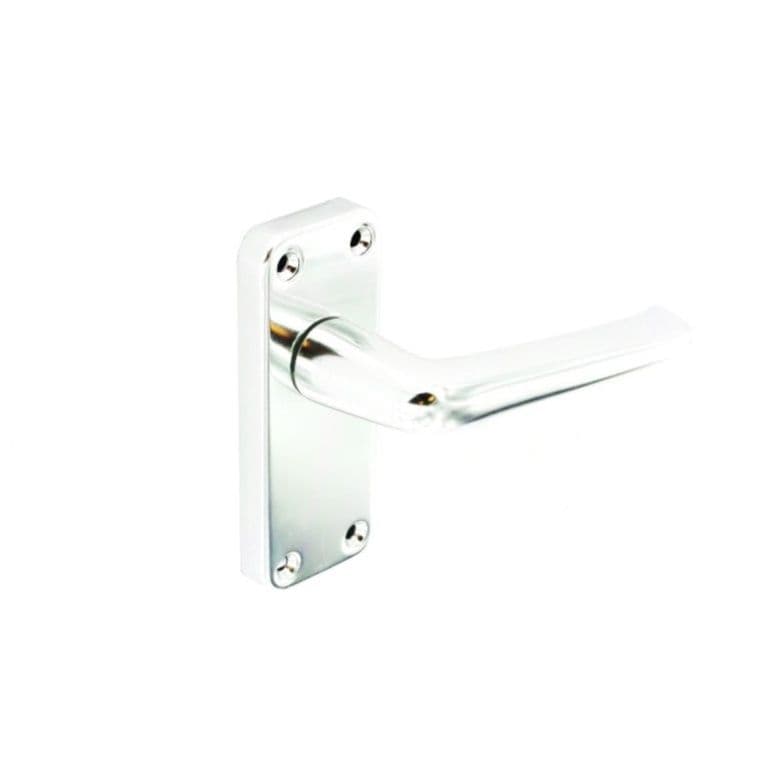 Securit Aluminium Latch Handles Bradford (Pair) - 100mm