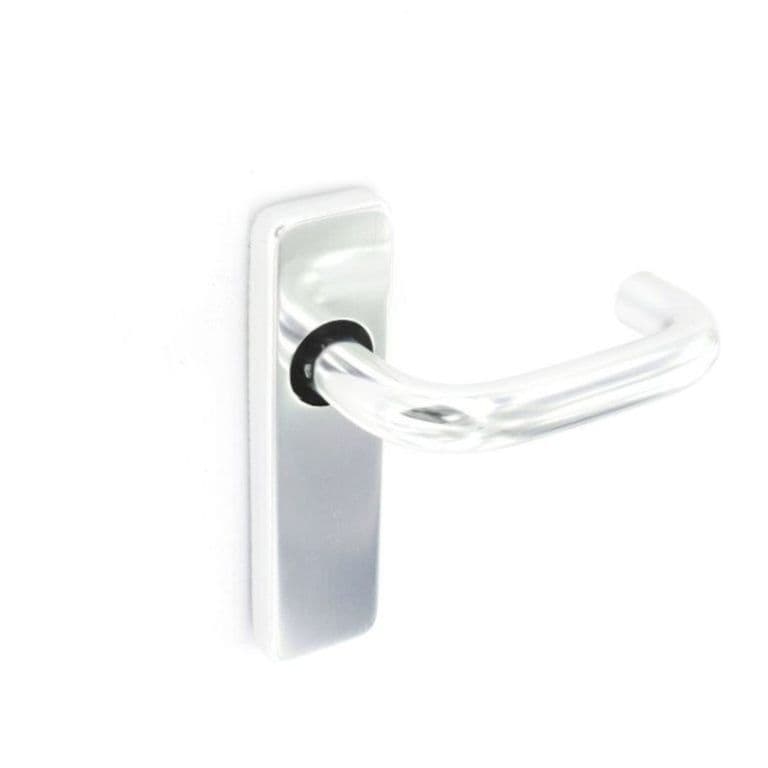Securit Aluminium Latch Handles Polished (Pair) - 150mm