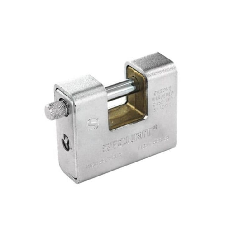 Securit Armoured Padlock Stainless Steel - 90mm