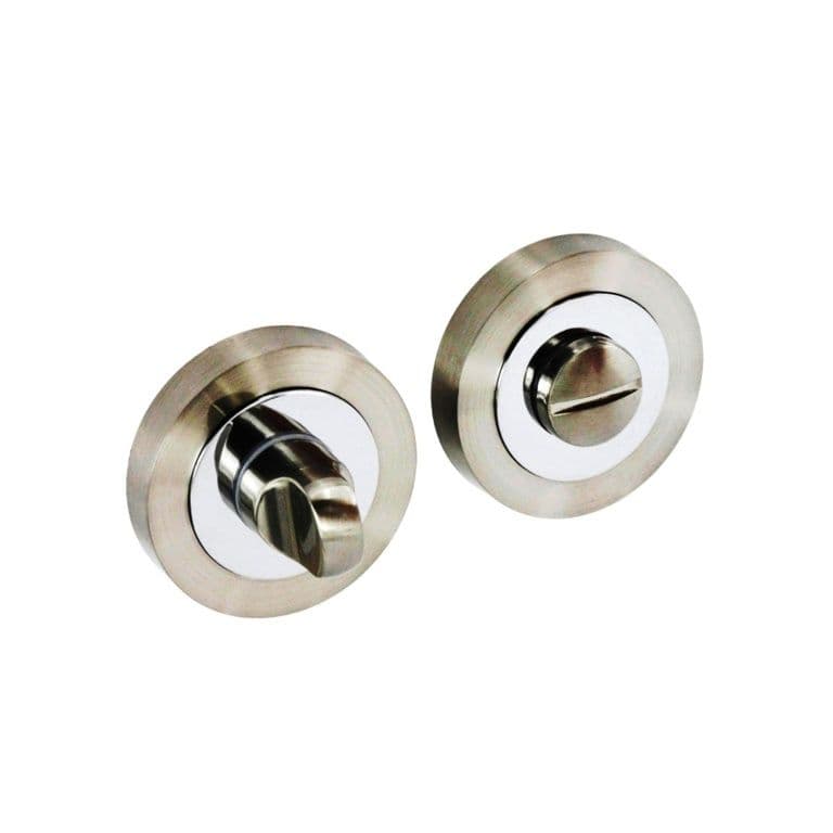 Securit Bathroom Thumbturn - 50mm SN/CP