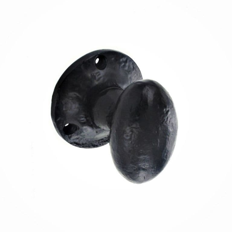 Securit Black Antique Mortice Knobs - 55mm