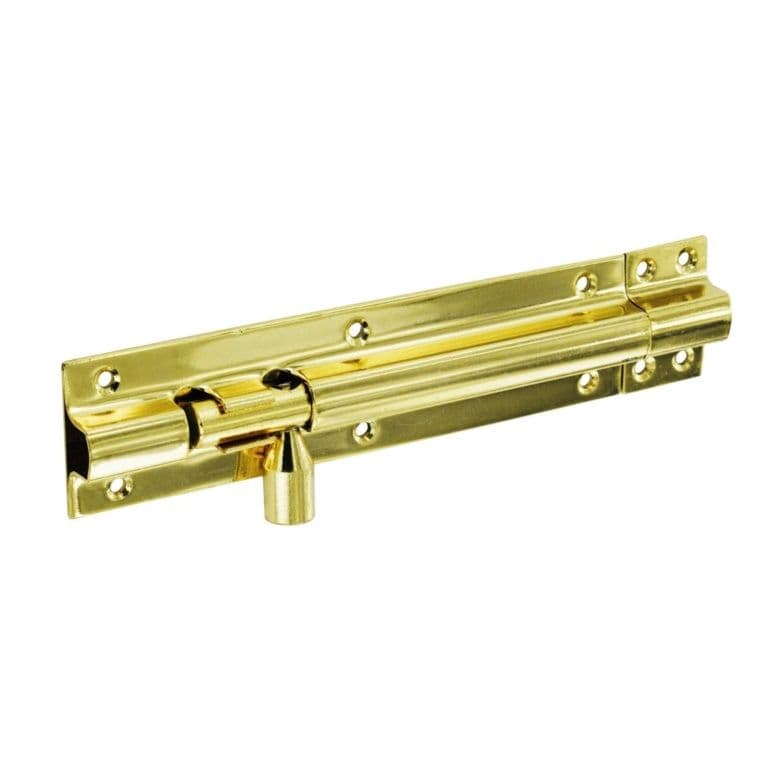 Securit Brass Door Bolt 1 1/2" Wide - 100mm