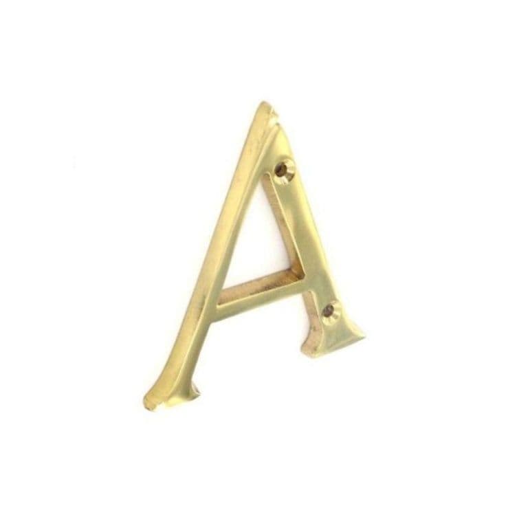 Securit Brass Letter A - 75mm