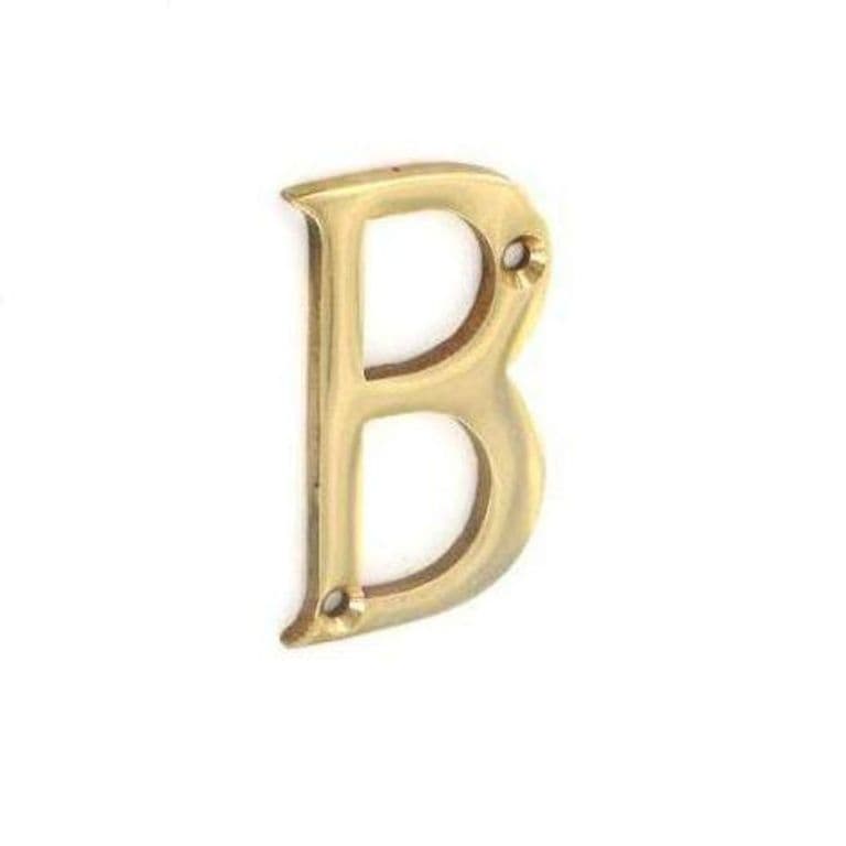 Securit Brass Letter B - 50mm - Pack of 5