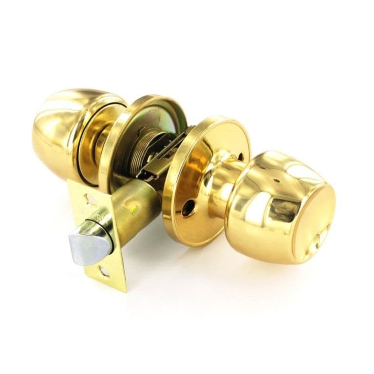 Securit Brass Passage Knob Set - 60mm/70mm