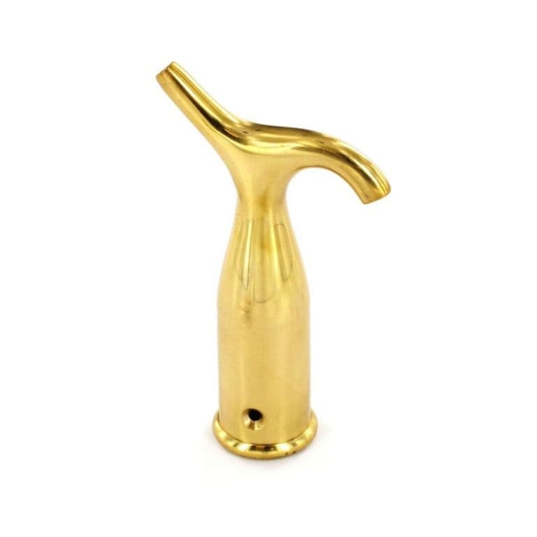 Securit Brass Pole Hook - 125mm