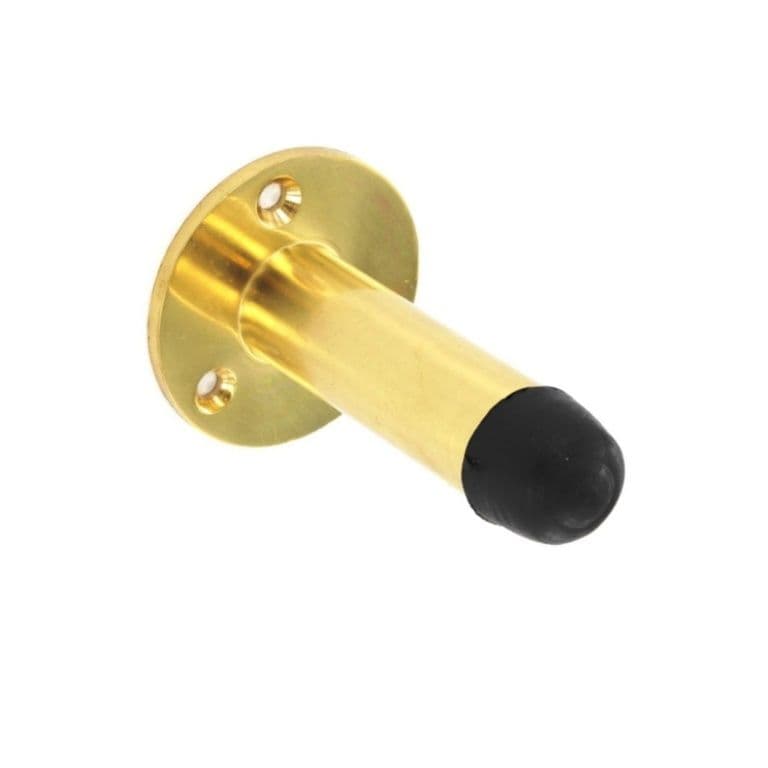 Securit Brass Projection Door Stop - 63mm