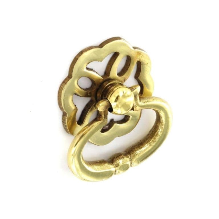 Securit Brass Ring Pull Handles Fancy (2) - 38mm