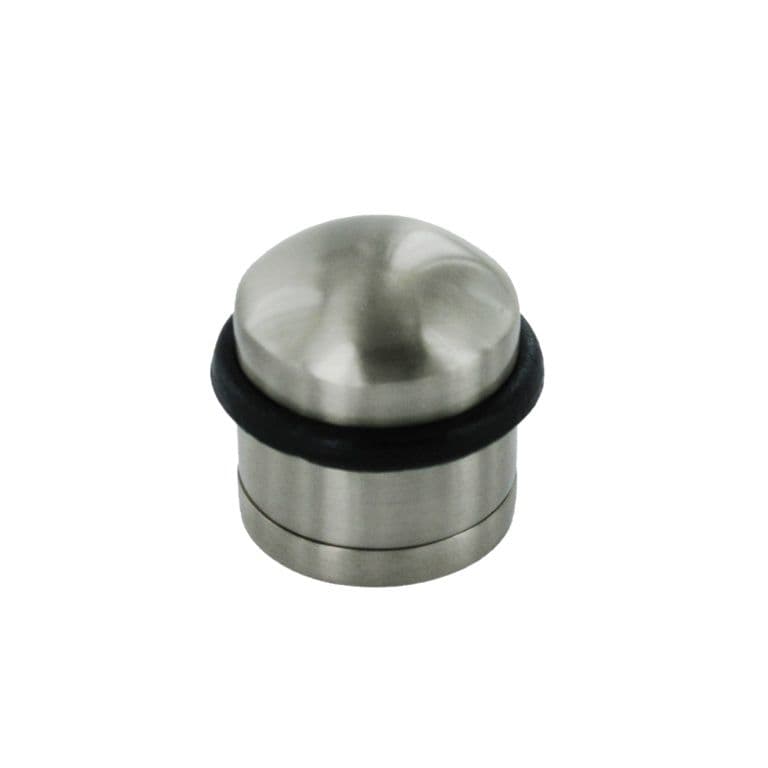 Securit Brushed Nickel Concealed Fix Door Stop - 30mm