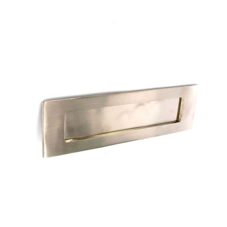 Securit Brushed Nickel Letter Plate - 250mm