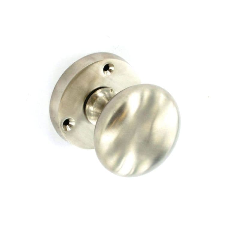 Securit Brushed Nickel Mortice Knobs (Pair) - 60mm