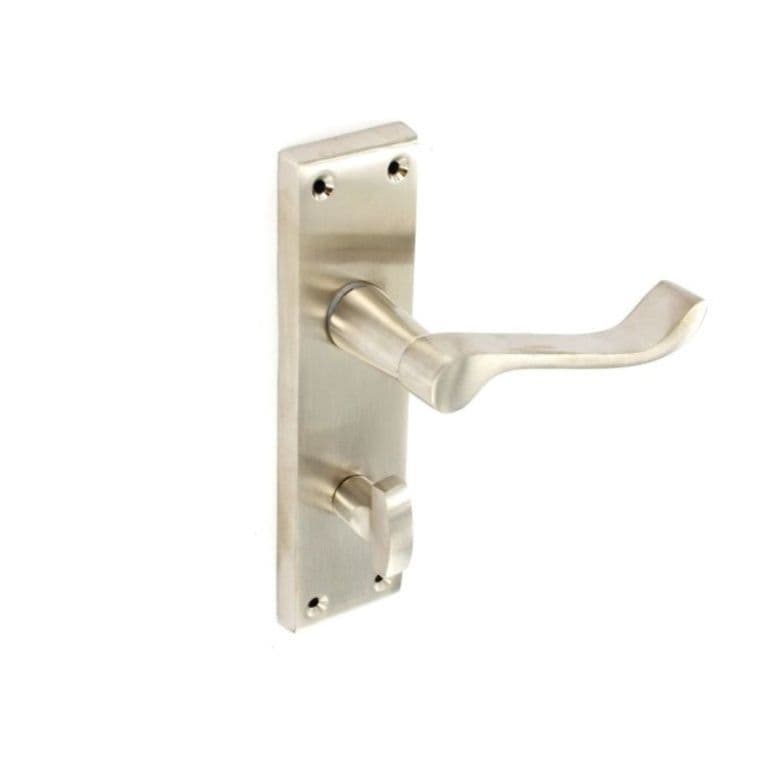 Securit Brushed Nickel Scroll Bath Handles (1 Pair) - 150mm