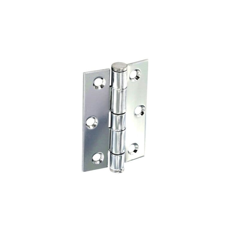 Securit Button Tip Butt Hinges - 75mm PCP