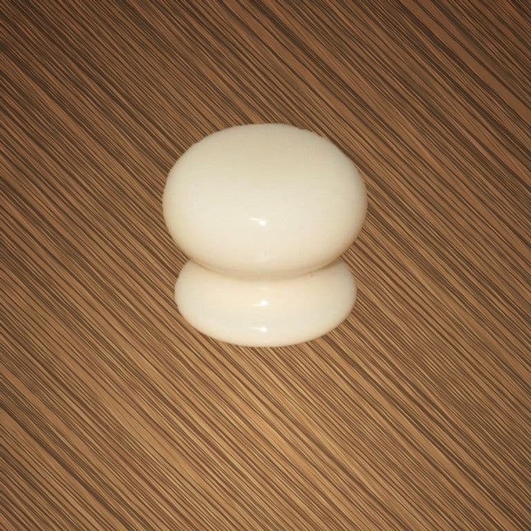 Securit Ceramic Knob Beige 35mm - Pack of 5