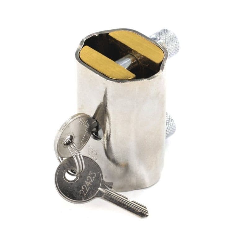 Securit Chain Lock Nickel Plated - 6.10mm - Pack of 2