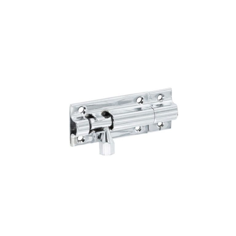 Securit Chrome Door Bolt 1" Wide - 100mm
