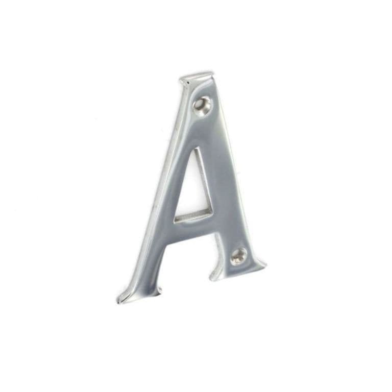 Securit Chrome Letter 75mm - A