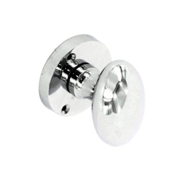 Securit Chrome Oval Mortice Knobs (Pair) - 60mm - Pack of 5