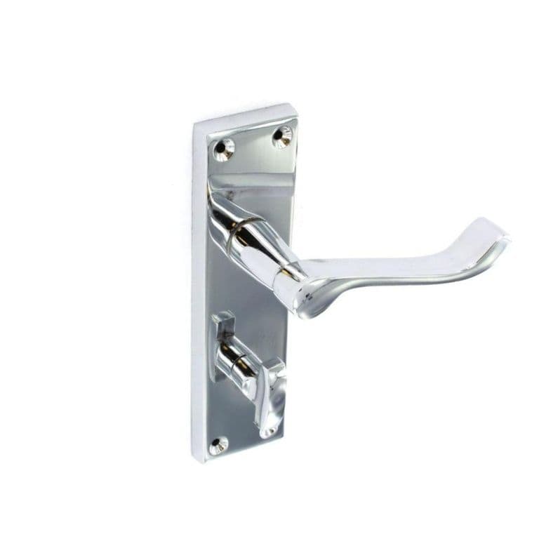 Securit Chrome Scroll Bathroom Handles (Pair) - 150mm