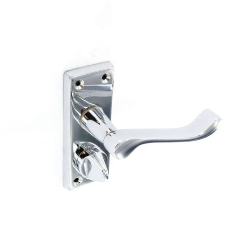 Securit Chrome Scroll Privacy Handles (Pair) - 105mm