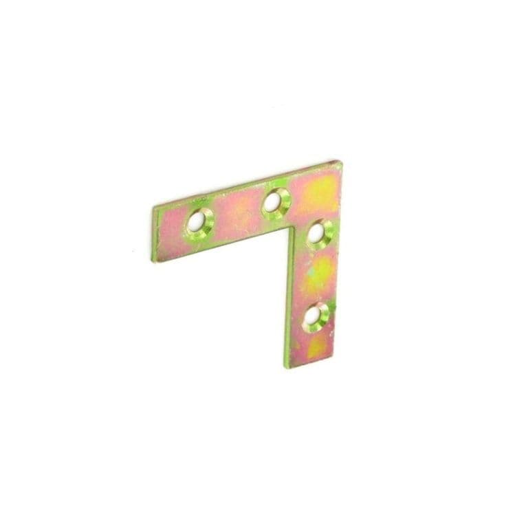 Securit Corner Plates Zinc Plated (2) - 50mm