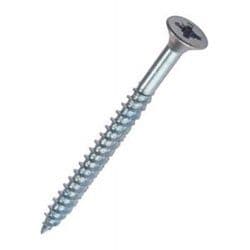 Securit Countersunk Zp Screws, Pack of 10 - 4x25mm