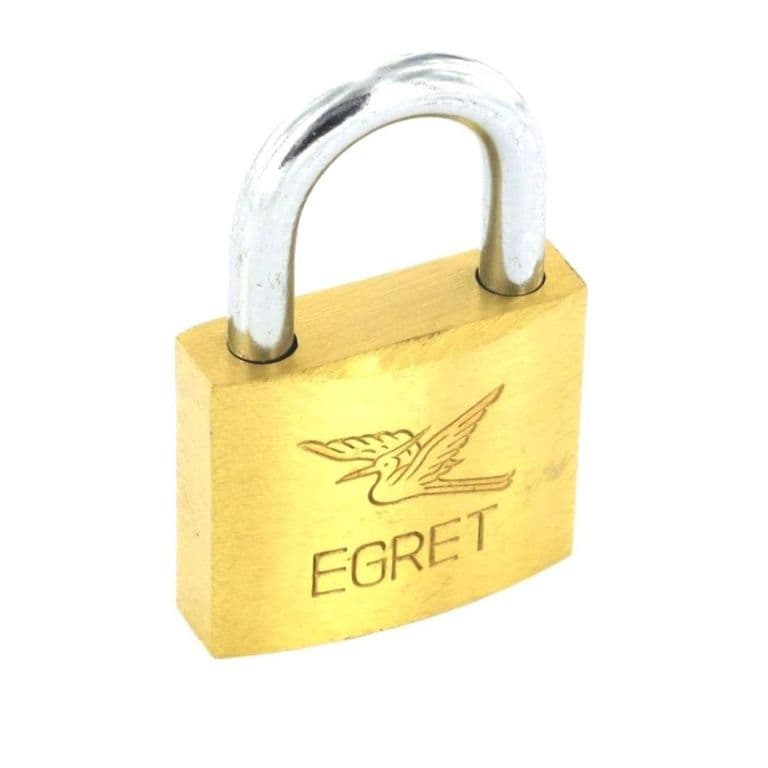 Securit Egret Brass Padlock Cylinder Action - 20mm
