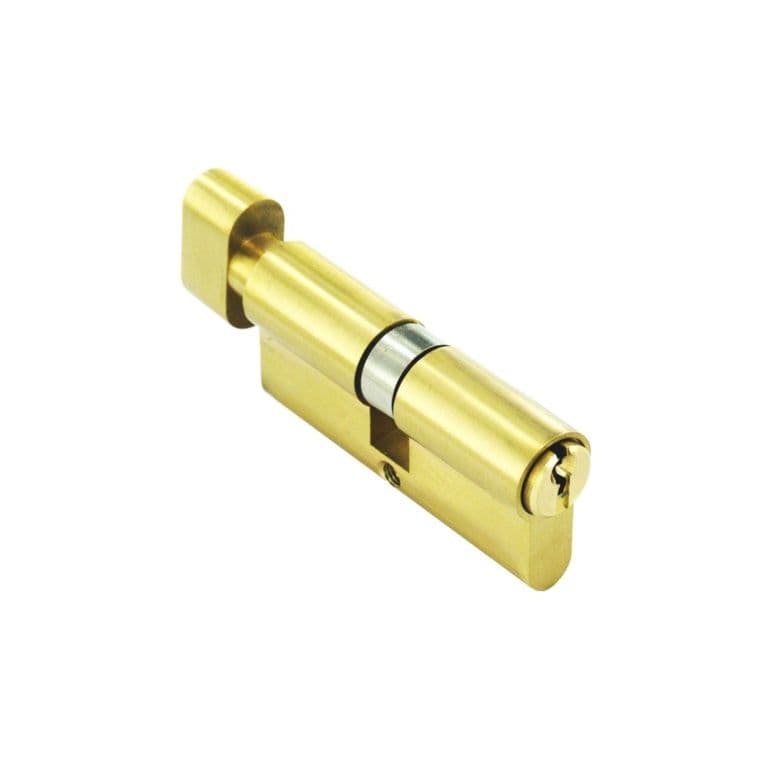 Securit Euro Brass Thumb Cylinder - 40 x 40mm - Pack of 5