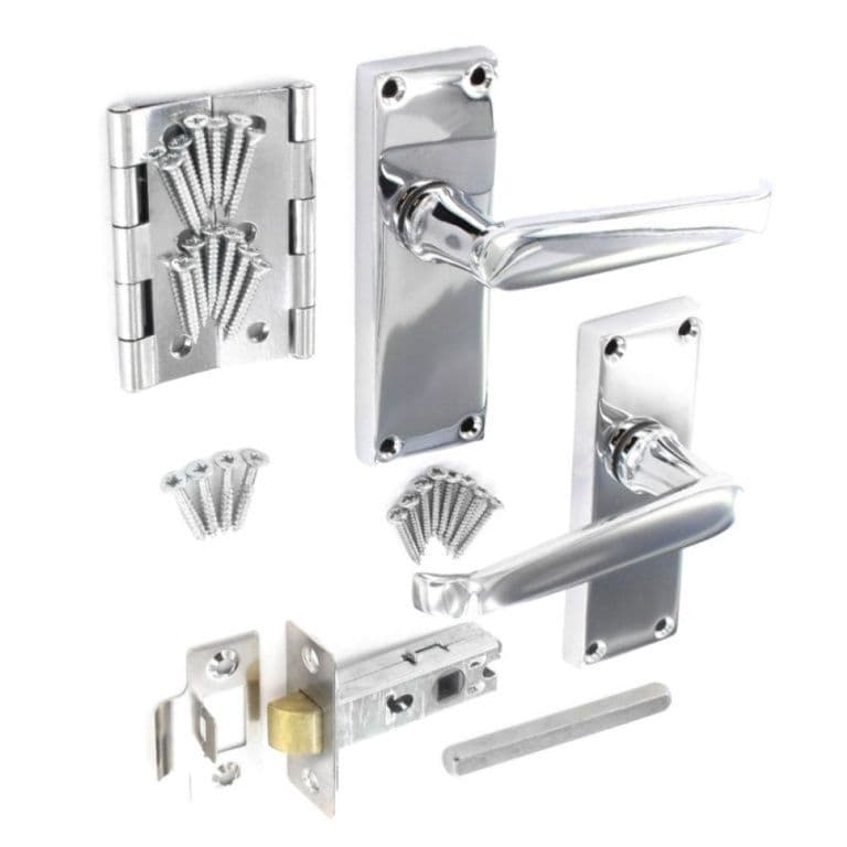 Securit Flat Internal Handle Pack - Chrome