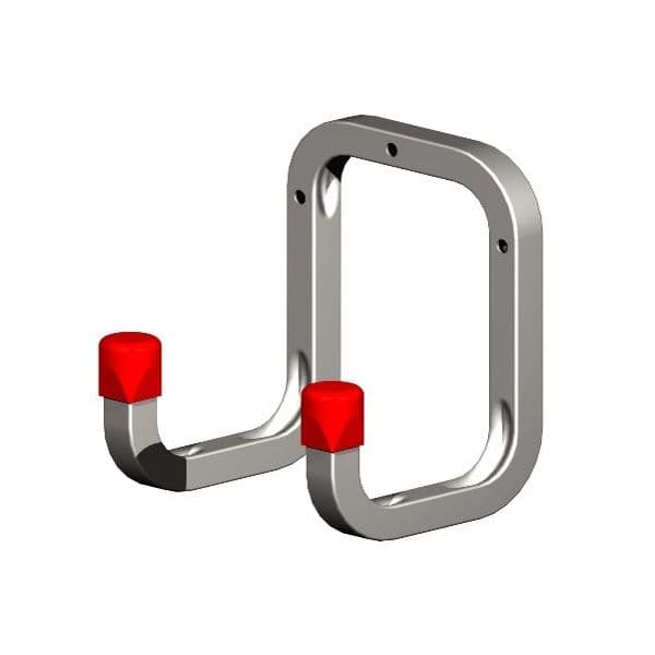 Securit Galvanised Square Double Wall Hook - 90mm