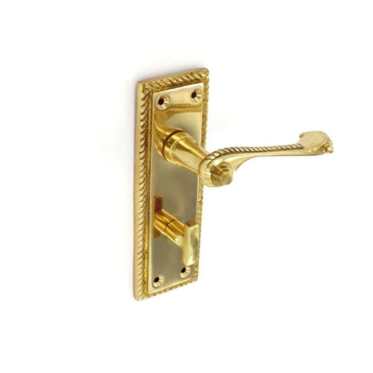 Securit Georgian Bathroom Handles (Pair) - 150mm