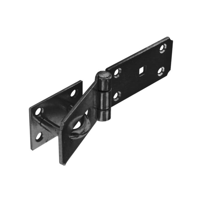 Securit Hasp & Staple HD Black - 185mm